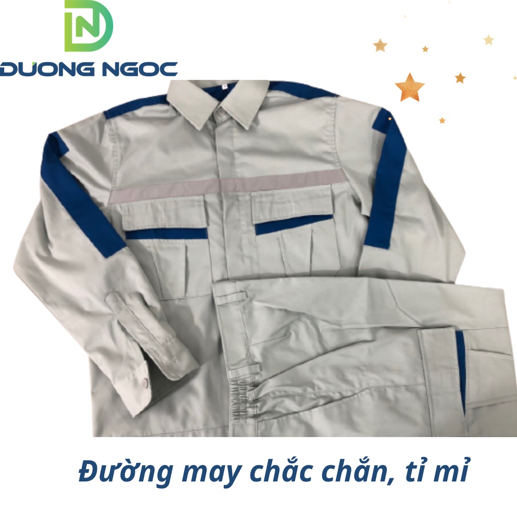 (PR02) Quần Áo Bảo Hộ Lao Động+Vải  Pangrim Hàn Quốc+ Đồng Phục Dành Cho Nam+Mặc Mát+Thấm Hút Mồ Hôi-PR02