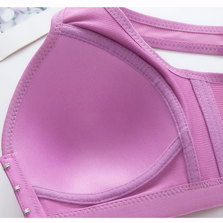 Áo Ngực Không Gọng Thoáng Khí Có Khóa Cài Trước Plus Size 36 38 40 42 44 46