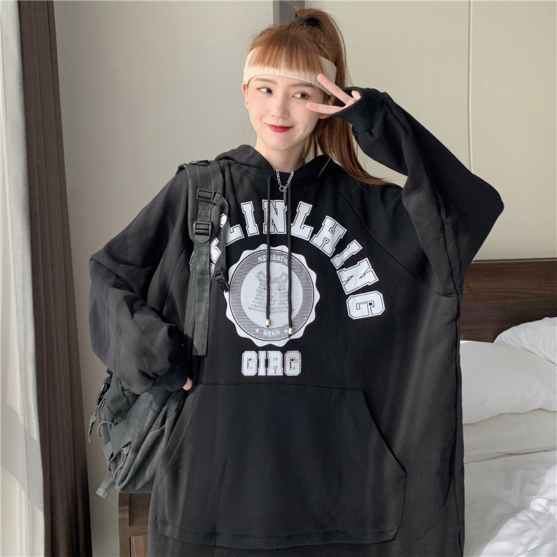 Áo Hoodie Form Rộng Phong Cách Thể Thao Hàn Quốc Cho Nữ | BigBuy360 - bigbuy360.vn