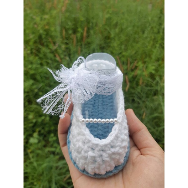 Giày búp bê len dành cho bé gái 0-18m💚