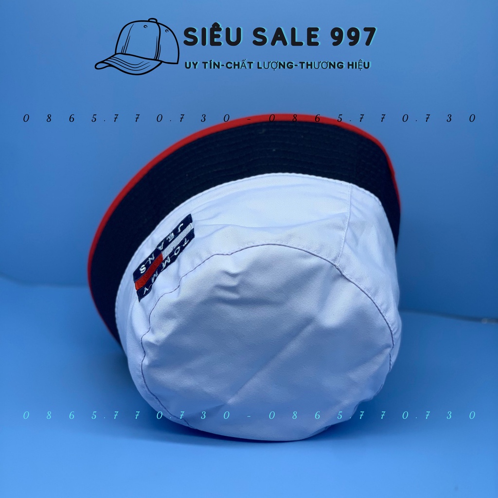 MŨ BUCKET CỤP THÊU T-M THỜI TRANG UNISEX NAM NỮ FORM CHUẨN 48-56CM