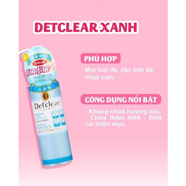 Tẩy tế bào chết Meishoku Detclear Bright &amp; Peel 180ml - Hàng Nội Địa Nhật