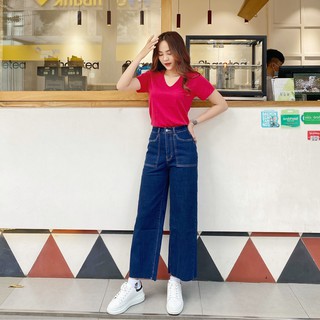 [XẢ KHO-NAPU]QUẦN CULOTTES LAI CẮT TÚI KIỂU 9 TẤC QJ537