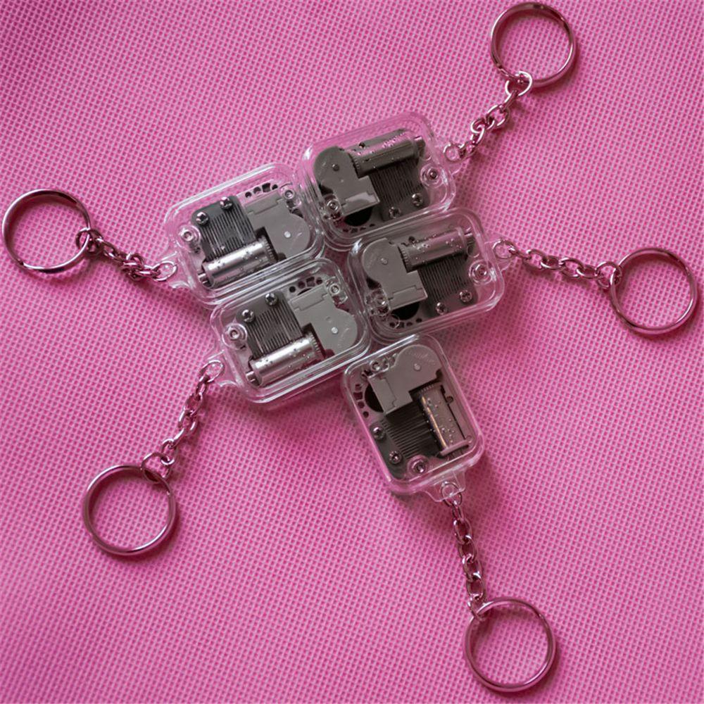 DARNELL Hộp Nhạc Cơ Khí Bằng Kim Loại DIY Có Móc Khóa