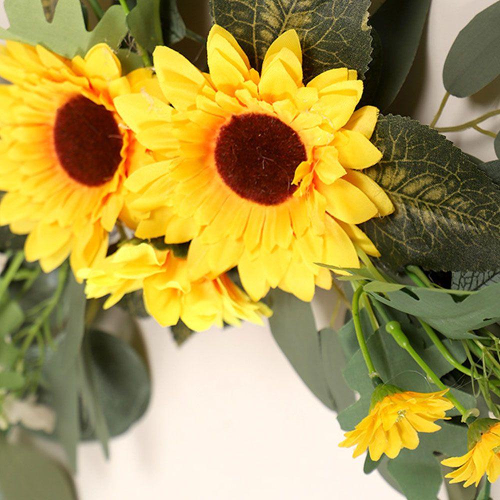 KUNHEV Set 2 Vòng Hoa Mẫu Đơn Nhân Tạo Treo Tường / Cửa Ra Vào Trang Trí Nội Thất