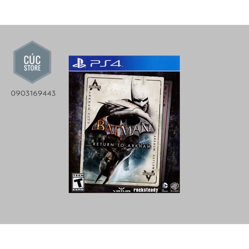 Đĩa chơi game PS4: Batman Return to Arkham