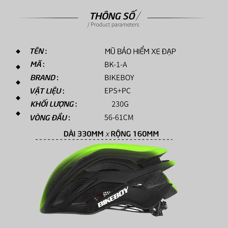 Mũ bảo hiểm xe đạp Sportslink Bikeboy Captain Edition BK-1-A