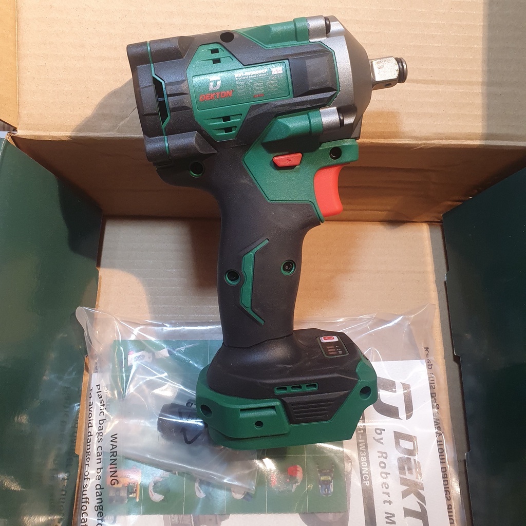 Máy siết bulong 21V 380Nm 1/2 Dekton  Model M21-IW380NCP
