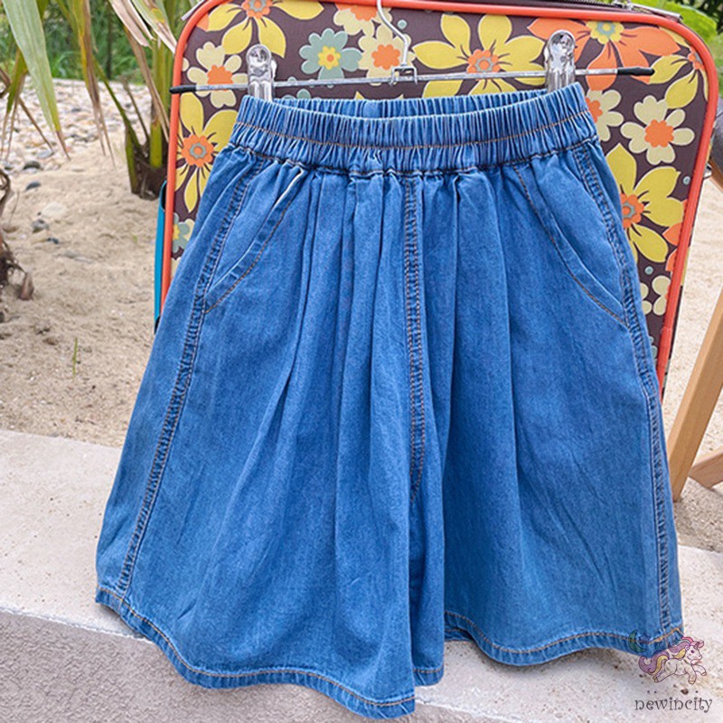 Set Áo Denim Sát Nách + Quần Short Năng Động Thời Trang Phong Cách Hàn Quốc Cho Bé Gái