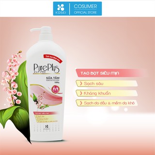[SALE OFF] 01 chai Sữa tắm Pure Plus hương Hoa Lan Chuông 1L siêu tiết kiệm
