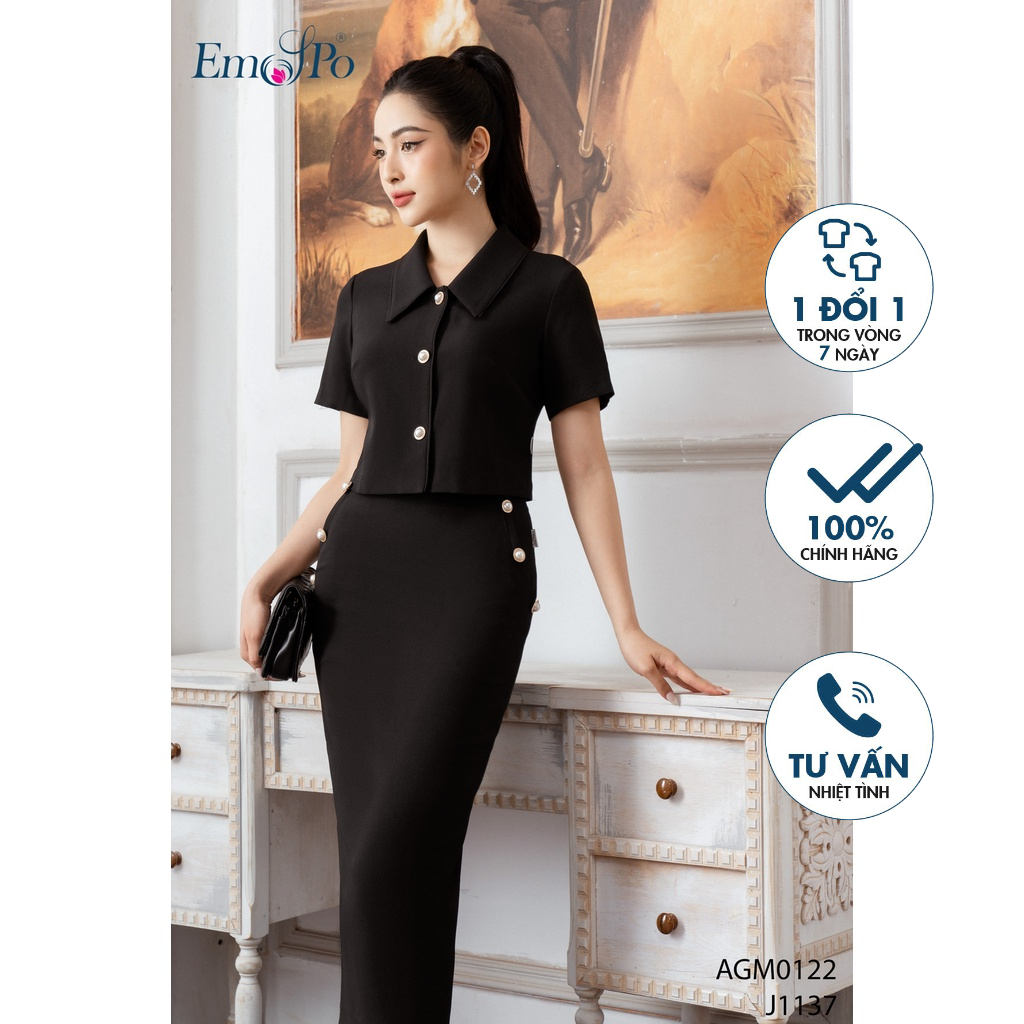 Áo ký giả Emspo cài cúc AGM0122