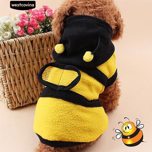 Áo nỉ họa tiết chú ong xinh xắn cho thú cưng
