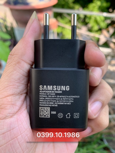 Bộ sạc nhanh 25w chính hãng S10, Note 10 siêu chất