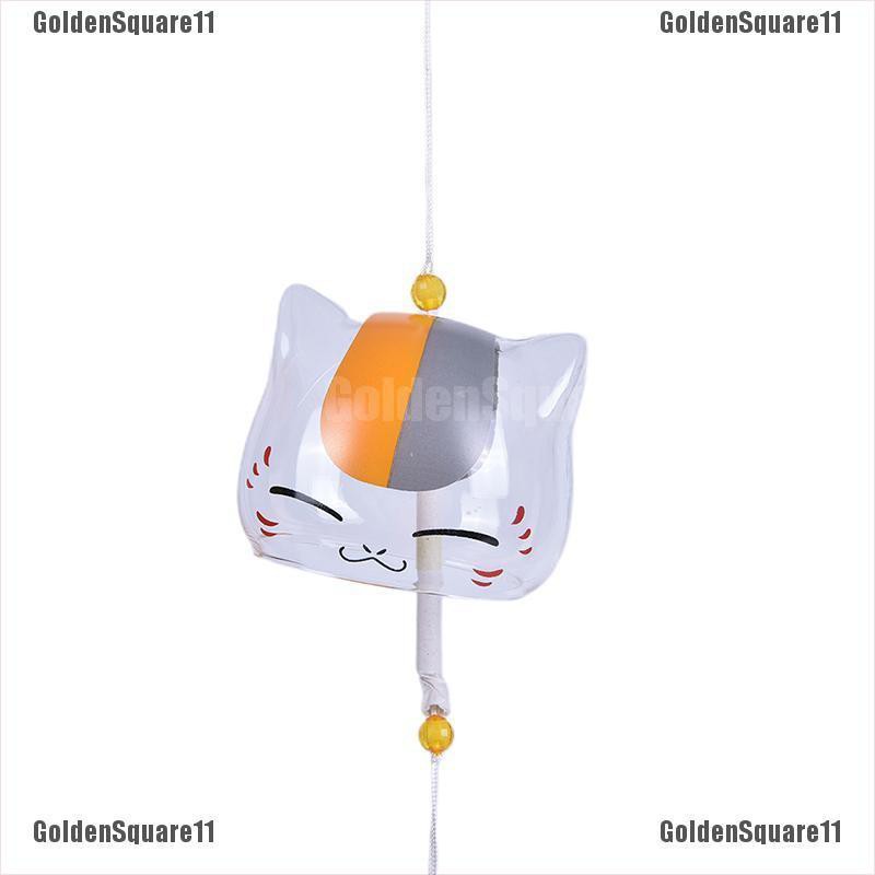 1 Chuông Gió Hình Mèo Bằng Kính Dùng Trang Trí Vườn Nhà