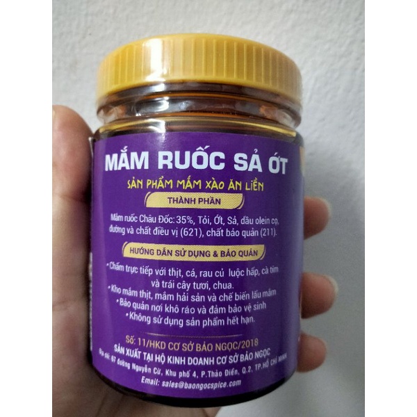 Mắm ruốc sả ớt ăn liền hiệu Bảo Ngọc hũ 200g | BigBuy360 - bigbuy360.vn