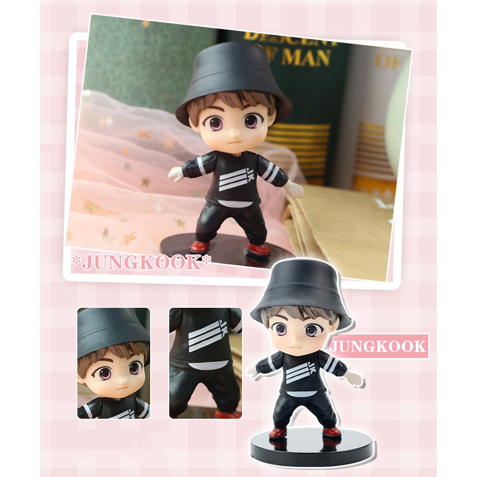 Set 7 Mô Hình Các Thành Viên Nhóm Bts Mini Bằng Pvc 76198936