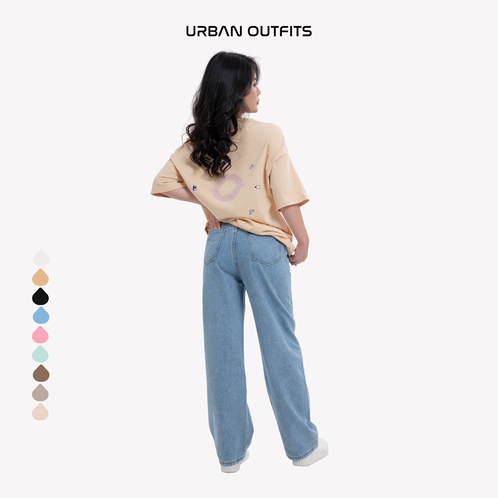 Áo Thun Tay Lỡ Form Rộng URBAN OUTFITS  ATO115 Local Brand In BUTTERPLY ver 2.0 Chất Vải 100% Compact Cotton 250GSM Dầy.