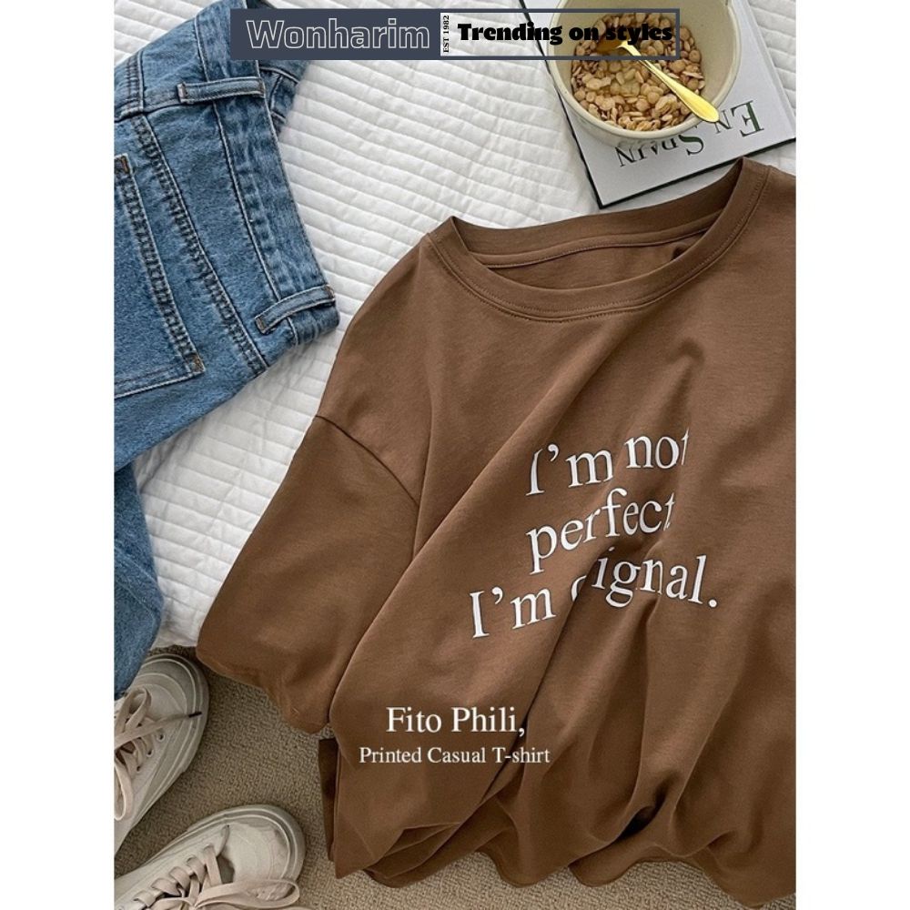 Áo thun tay lỡ 3158 Quảng Châu 🌸 🌸  Áo phông qc form rộng Perfect freesize 21221