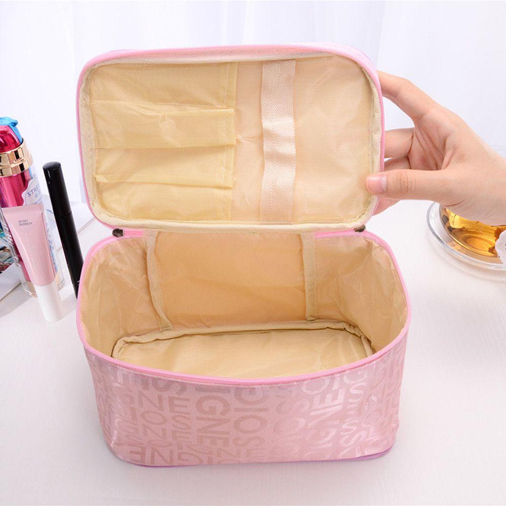 Túi Đựng Mỹ Phẩm Bằng Da Hình Vuông Tiện Dụng Chất Lượng Cao