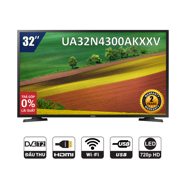 (Giá Tuột Dốc ) Smart Tivi cường lực Kuking 32inch UHD 4K WIFI DVB T2 bảo hành 24 tháng kiểm tra hàng khi nhận hàng