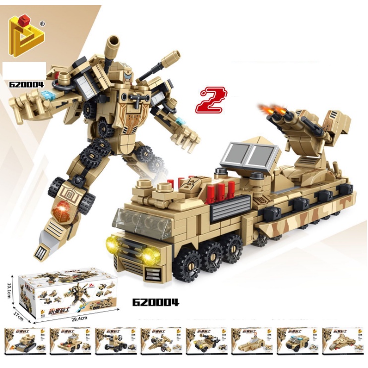 NINJAGO_ 8 in 1 Lego Ninja Đồ chơi Khối xây dựng lắp ráp robot biến hình
