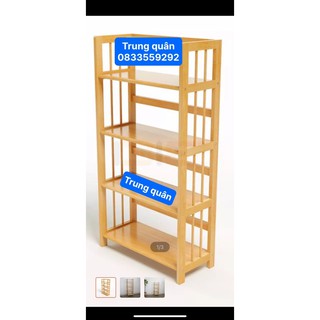 kệ gỗ đa năng 4 tầng 80 cm