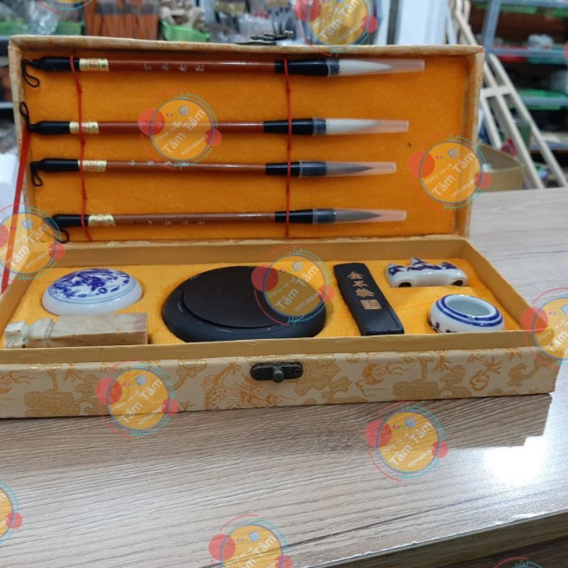 [ TÂM TÂM ]-Bộ văn phòng tứ bảo luyện viết thư pháp, chữ Hán-