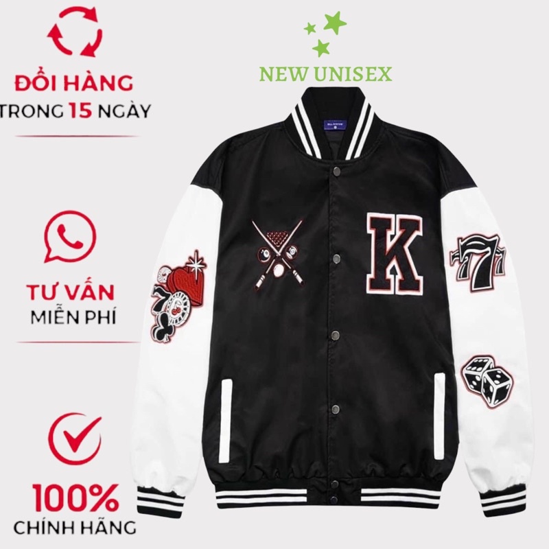 Áo khoác dù nam nữ, áo khoác BOMBER nam nữ cực đẹp in 3D Chữ K Họa Tiết cực xịn sành điệu TP685 [NewUnisex]