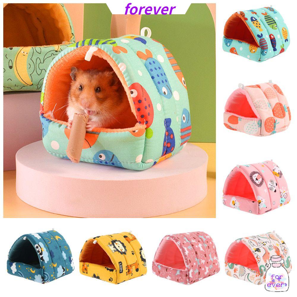Giường Ngủ Mini Mềm Mại Thoải Mái Nhiều Màu Sắc Giữ Ấm Mùa Đông Cho Hamster/Thỏ/Sóc/Sóc
