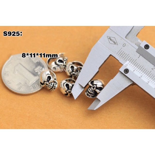 CHUYÊN SỈ  Charm bạc đầu lâu cực chất hàng siêu đẹp - Bạc tốt loại 1, PH205
