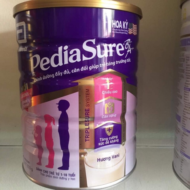Sữa Pediasure Úc 850g cho trẻ biếng ăn từ 1- 10 tuổi