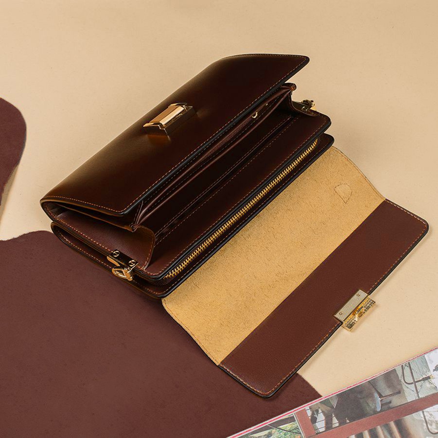 Ví Cầm Tay LAFORCE Khóa Số Cao Cấp VCTLA9803-2-N Tặng Tất Nam Cao Cấp