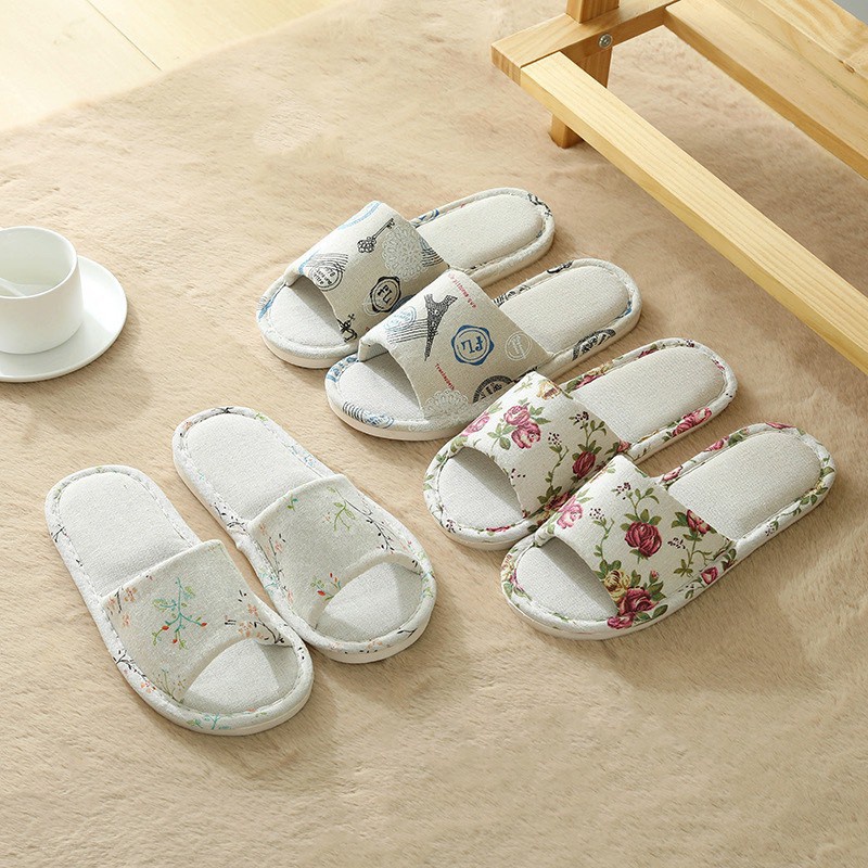 Dép Lê Đi Trong Nhà Mùa Đông Nam Nữ, Dép Văn Phòng Đế Xốp Siêu Nhẹ, Vải Bố, Siêu Êm Chống Trơn Trượt 88031 Tongkhosivp88