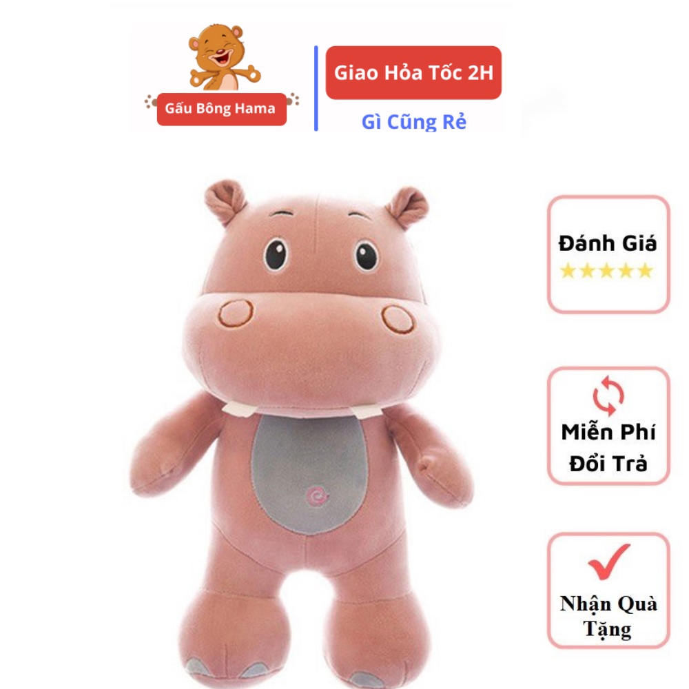 Gấu Bông Hà Mã Dáng Đứng Cao Cấp Gấu Bông Hama
