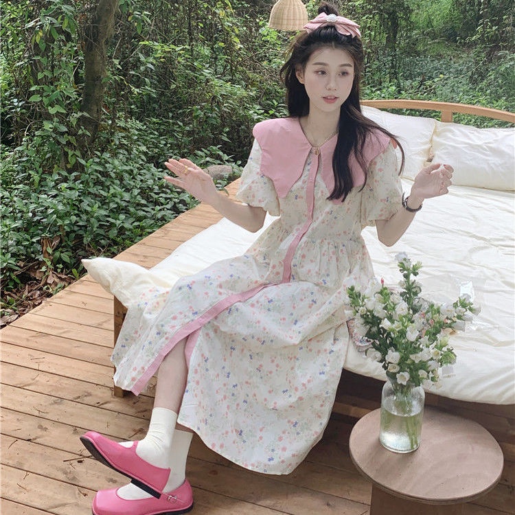 Đầm Hoa Tay Phồng Thời Trang Mùa Hè Hàng Mới 2022