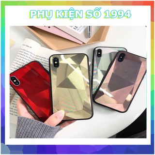 Ốp Kính Vân đá 3D Tam giác dành cho iPhone 6/7/6plus/7plus/x/xs max