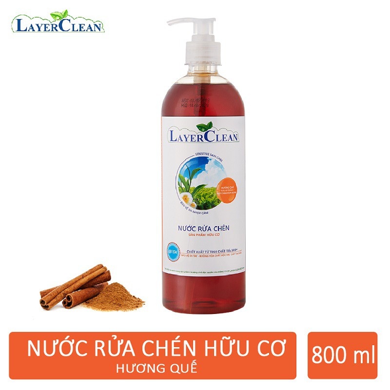Nước rửa chén Layer Clean 800ml