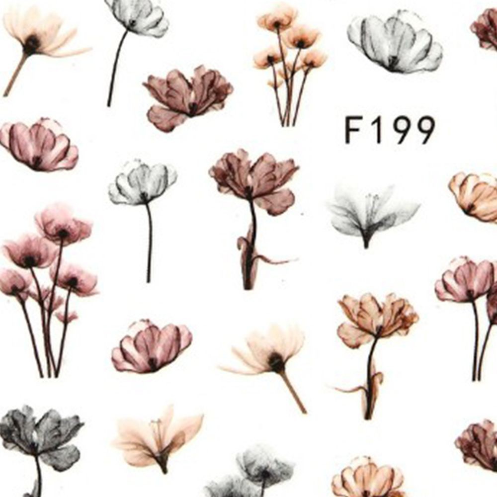 Sticker dán móng hoạ tiết hoa