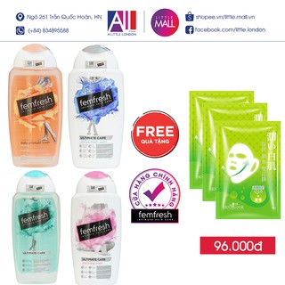 Dung dịch vệ sinh phụ nữ Femfresh 250ml TẶNG mặt nạ Sexylook (Nhập khẩu)
