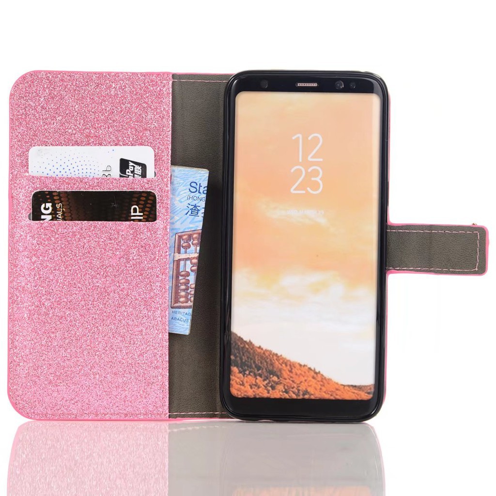 Bao da kim tuyến đính đá sang trọng cho Samsung S8 S8 Plus | BigBuy360 - bigbuy360.vn