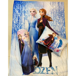 Combo gối nằm gối ôm và chăn Frozen