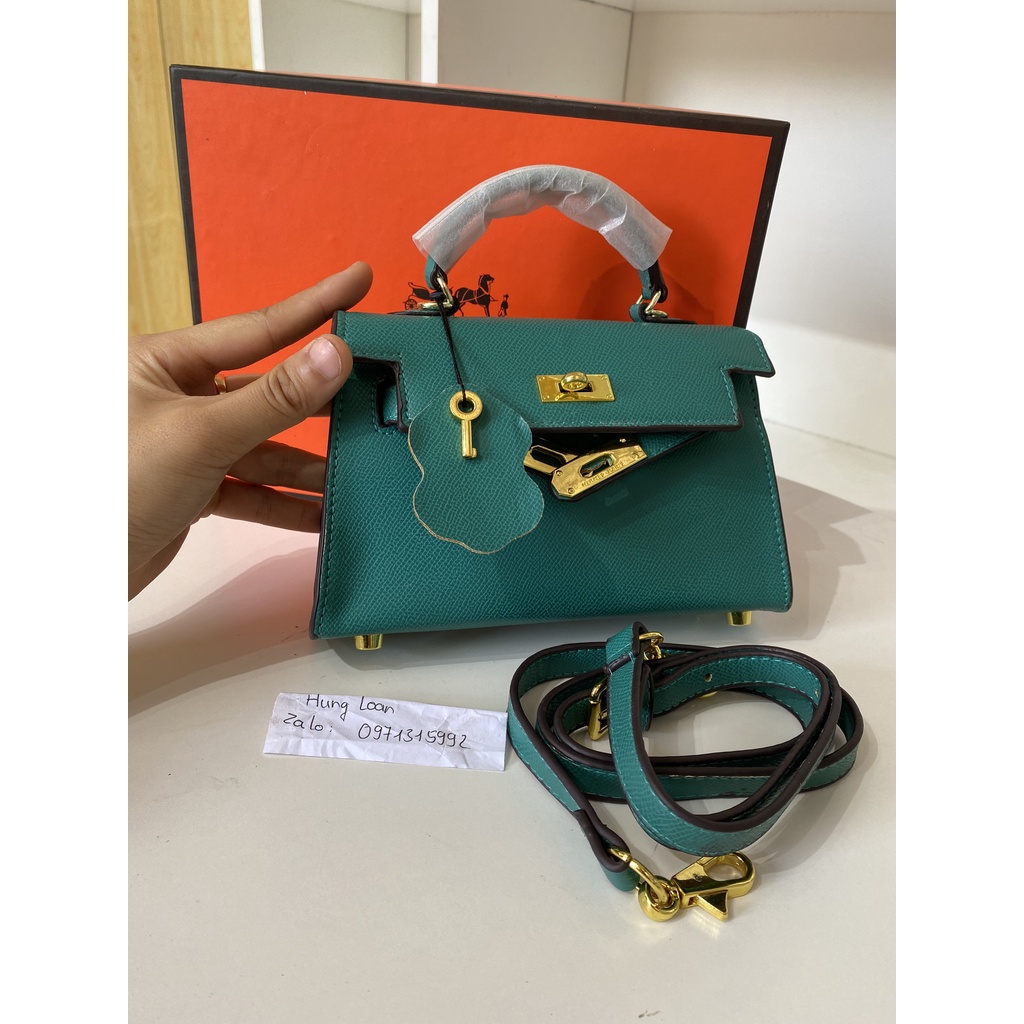 Túi xách HM xanh HM đeo chéo ,quai xách tay hot 2021
