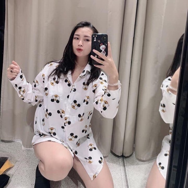 Áo sơ mi mickey thái lan