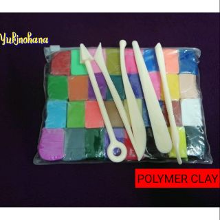SET 32 MÀU ĐẤT SÉT POLYMER CLAY, CHUYÊN NẶN MÔ HÌNH ĐỒ CHƠI, TRANG SỨC, HOA QUẢ MINI, MINI FOOD,.....by