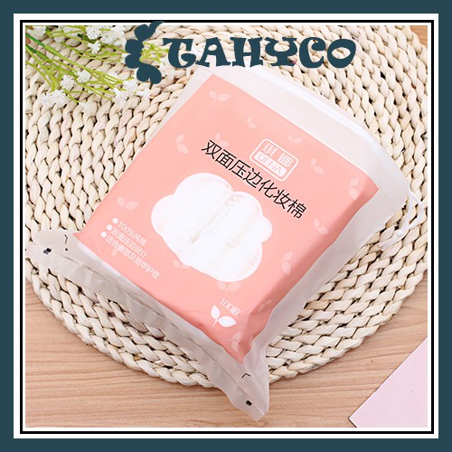 Bông tẩy trang cao cấp 100% cotton tiện lợi tẩy trang mềm mại không dệt TAHYCO