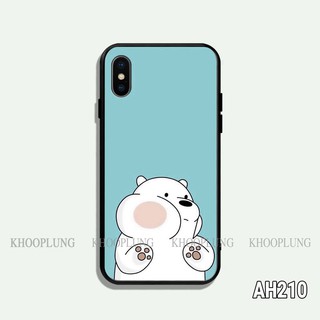 Ốp lưng iPhone XS Max in hình 3 chú gấu