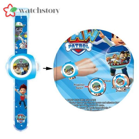 Paw Patrol Đồng Hồ Điện Tử Chiếu Hình Chú Chó Cứu Hộ Cho Bé | BigBuy360 - bigbuy360.vn
