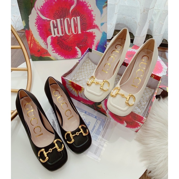 Đầm gu.cci da lò khóa vàng