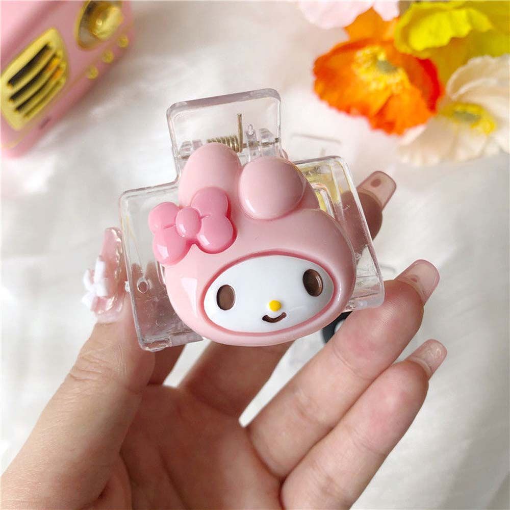 Kẹp Tóc Trong Suốt Họa Tiết Hoạt Hình Phong Cách Lolita Cho Nữ