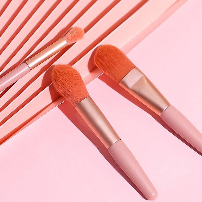 Bộ cọ trang điểm, set cọ lông siêu mềm 8 cây Zuzu Cosmetic tặng kèm túi zip